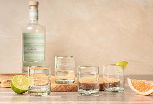 Clear Handblown Shooter Glasses