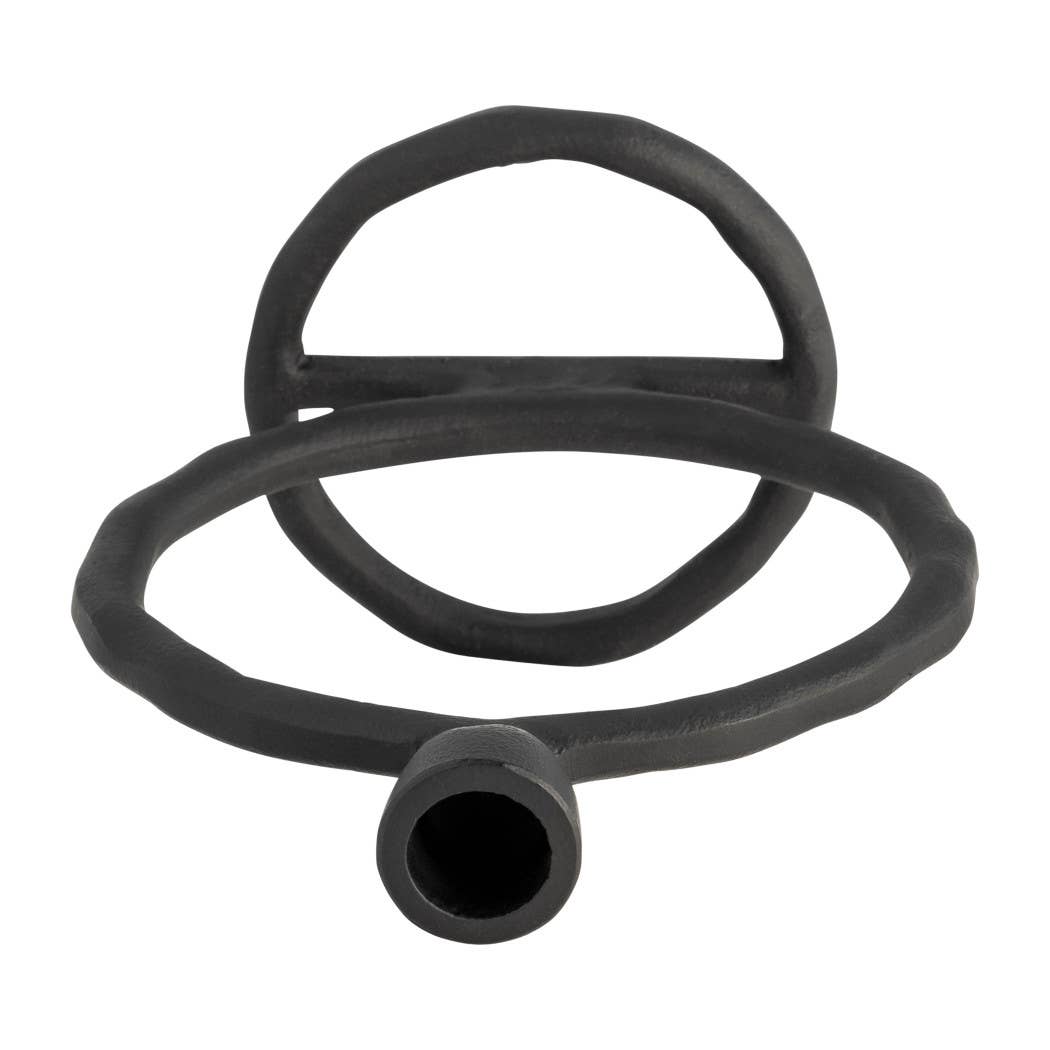 Metal Ring Taper Candle Holder