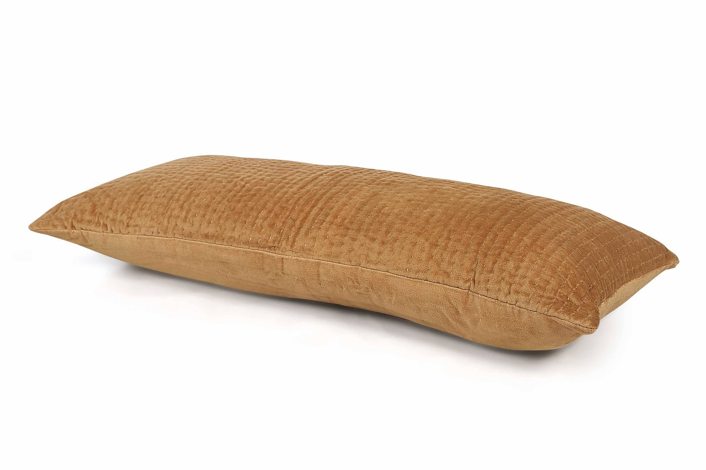 Velvet Kantha Lumbar Pillow