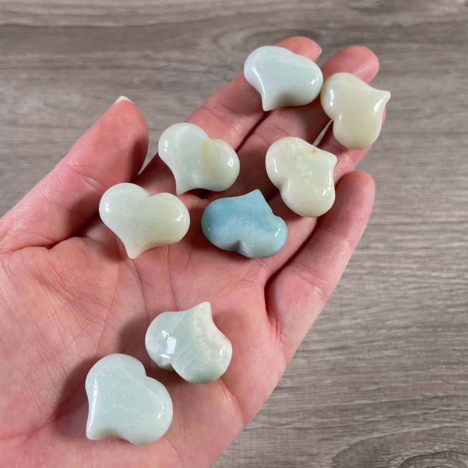 Gemstone Puffy Hearts