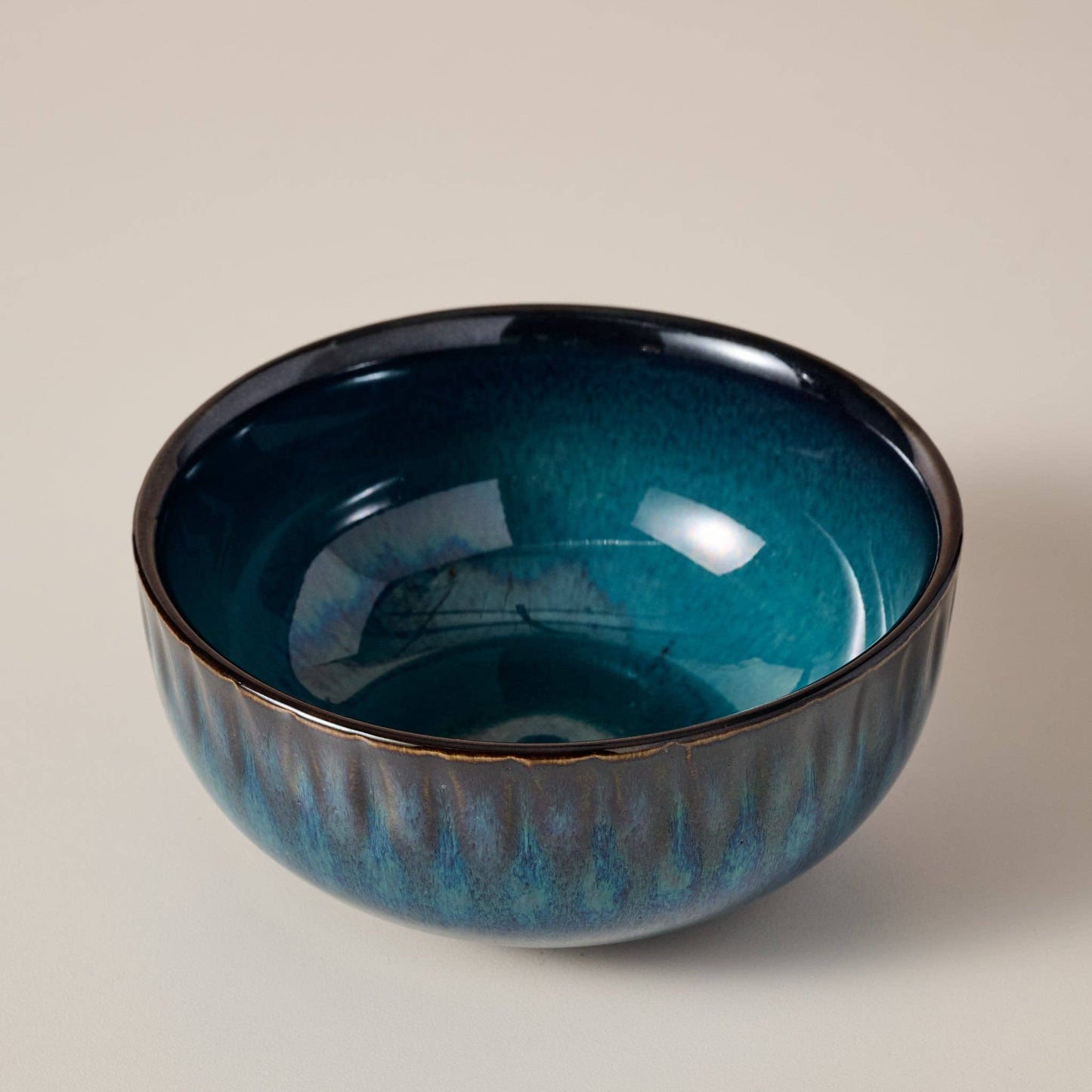 Blue Drip Glaze Bowl