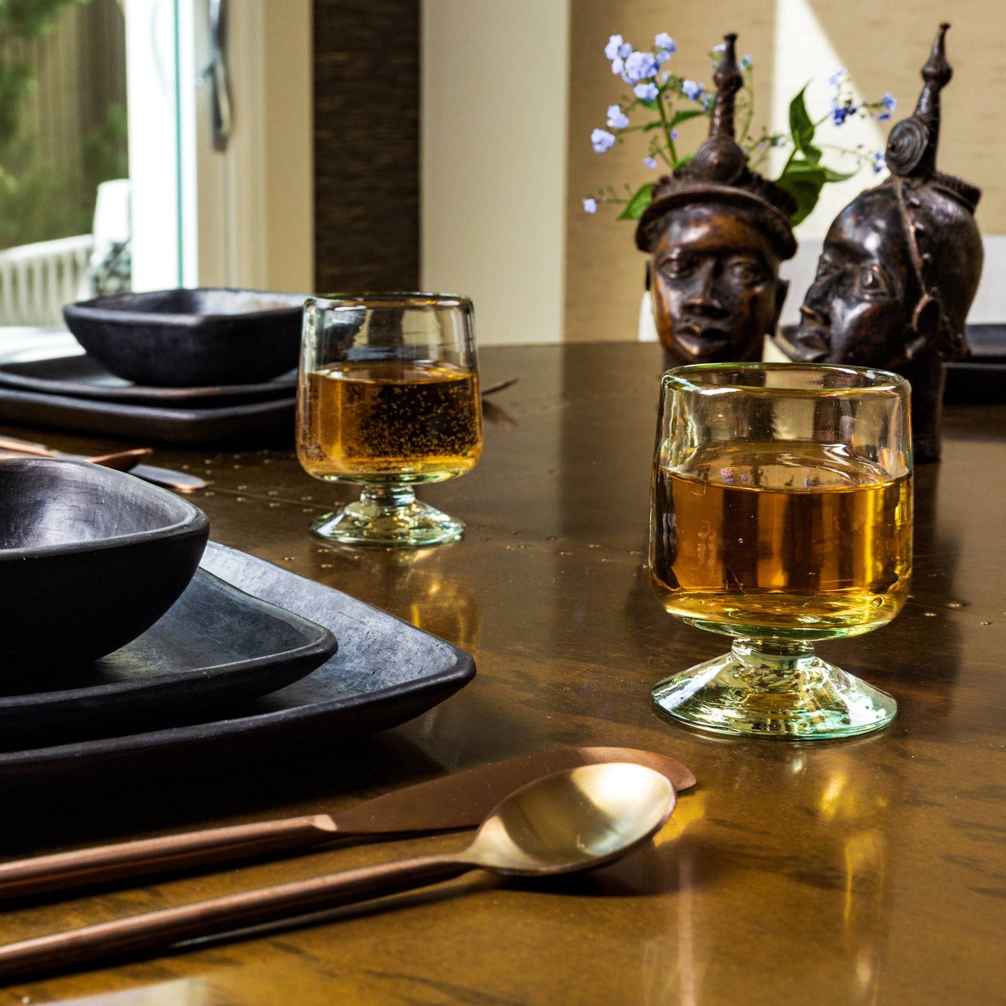 Smoke Short Stemmed Glass Set