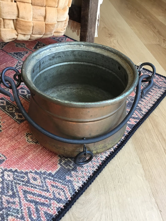 Vintage Copper Round Kettle