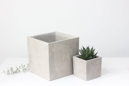 Concrete Cube Planter