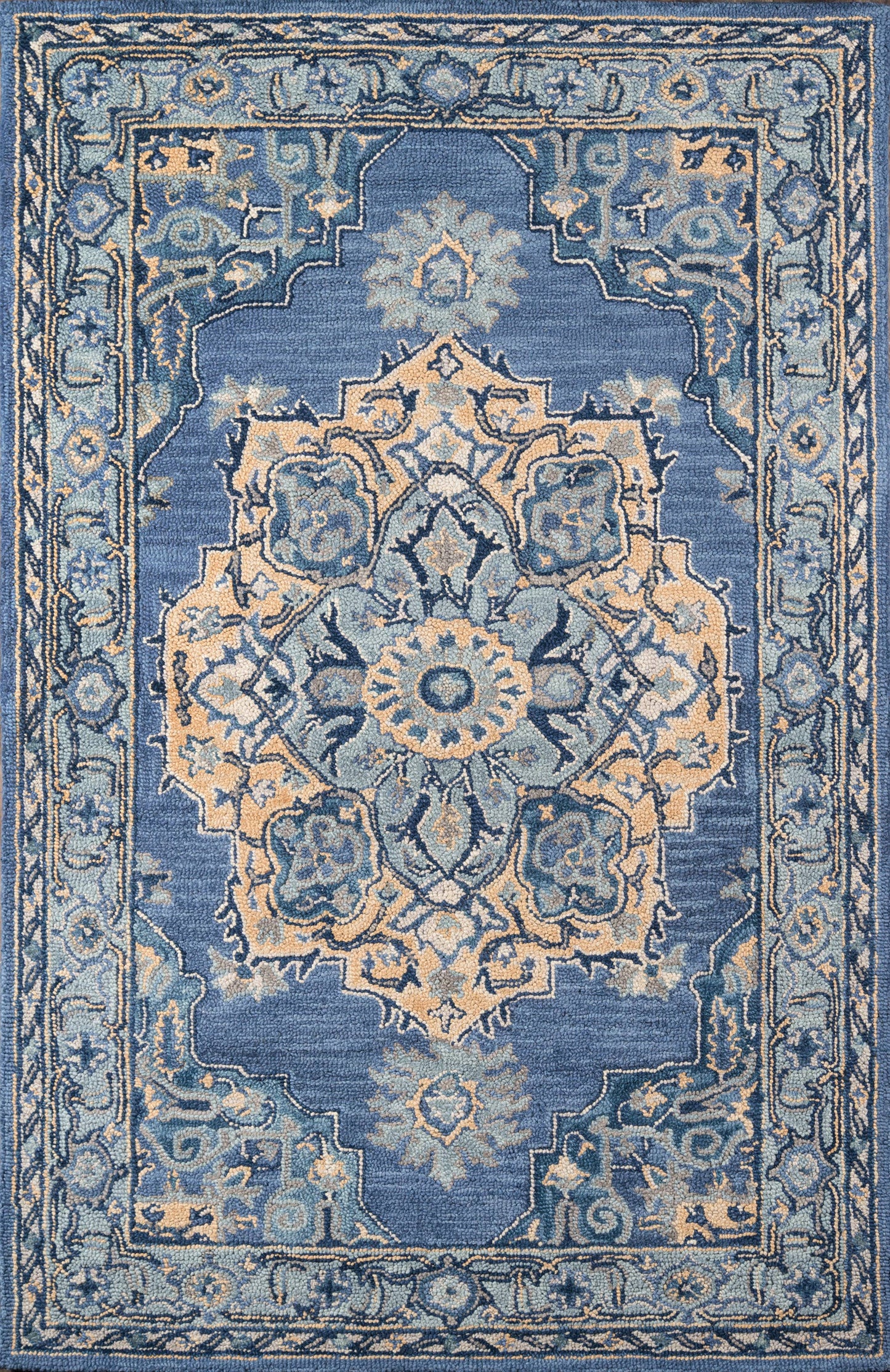 Ibiza Denim Medallion Rug 2' X 3'