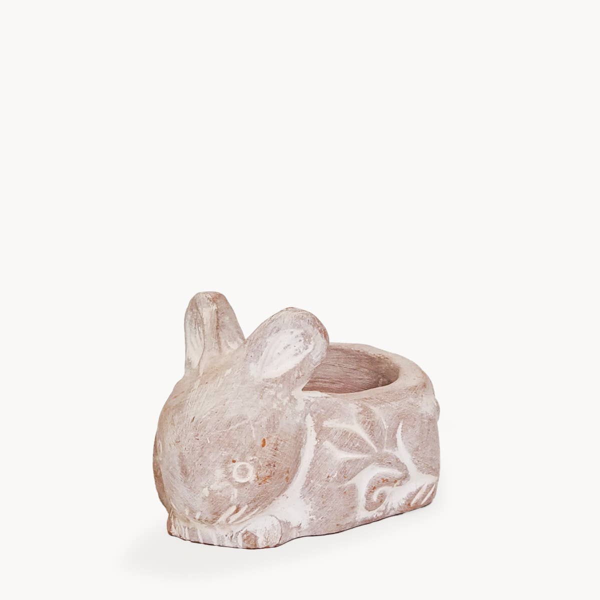 Terracotta Rabbit Tea Light Holder
