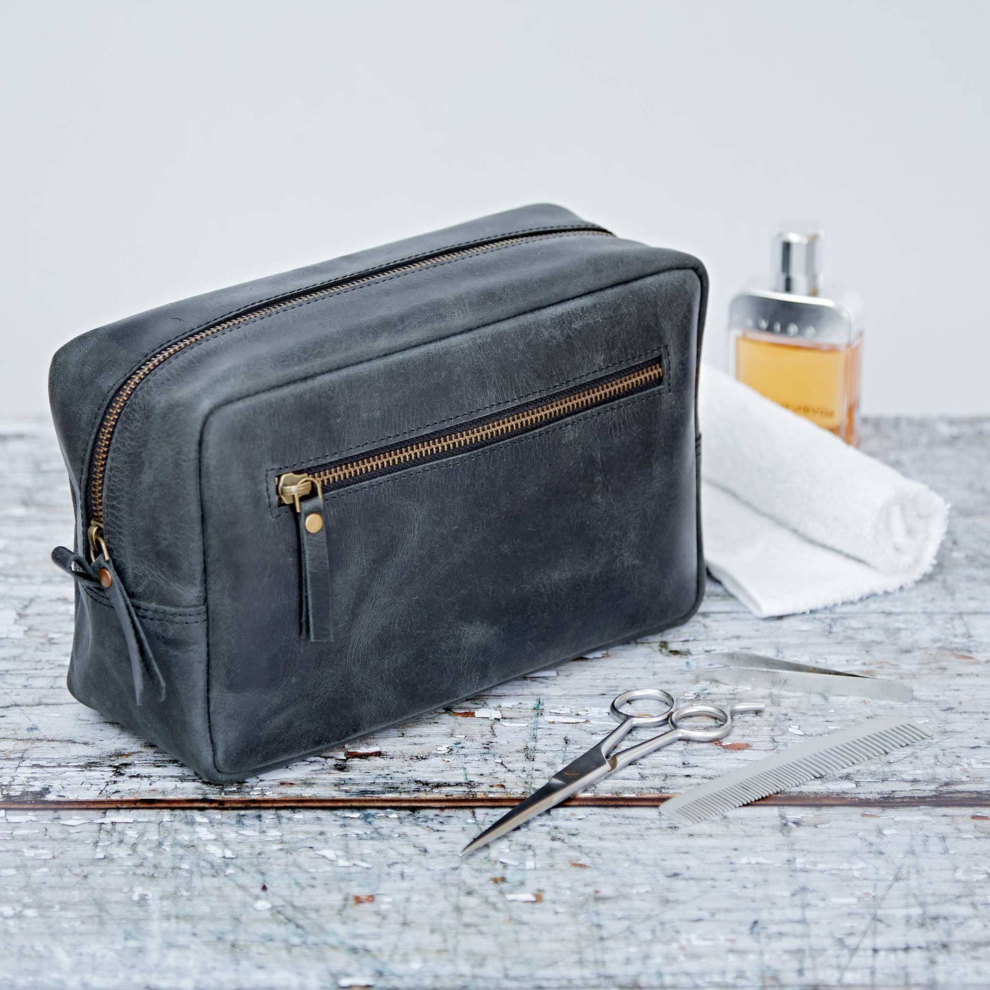 Buffalo Leather Wash Bag