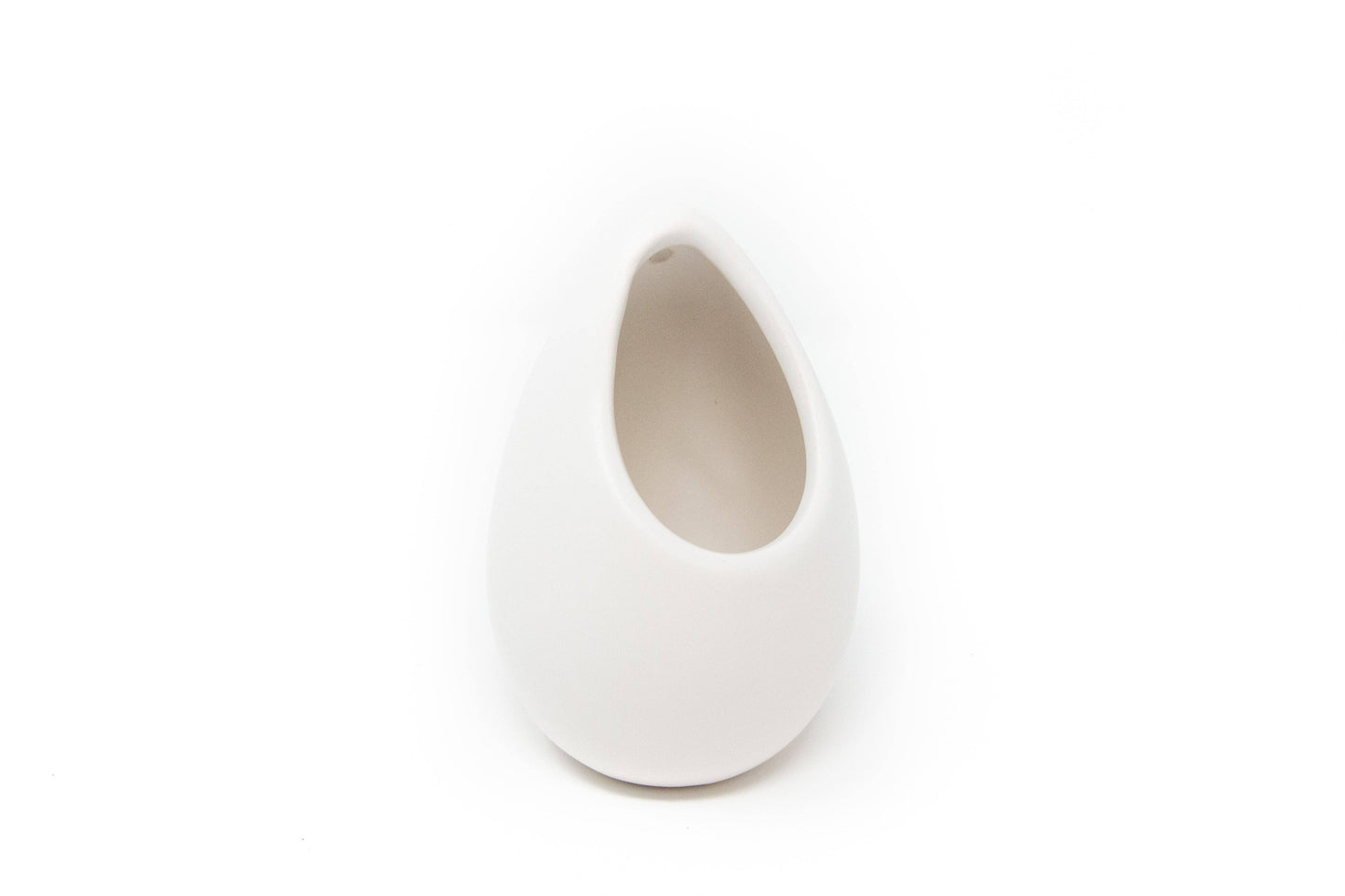 Ivory Ceramic Tear Drop Vase