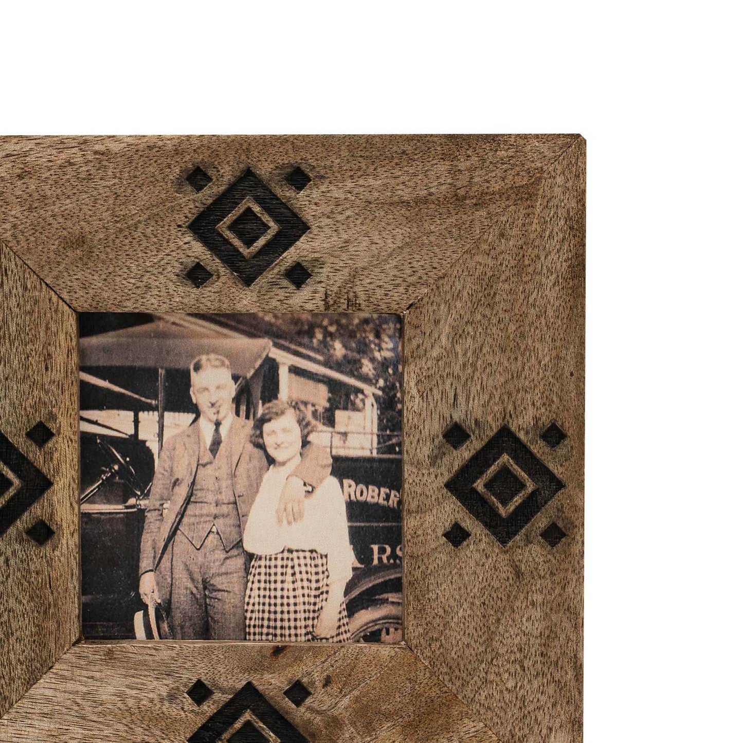 Hand Carved Zora Wood Frame