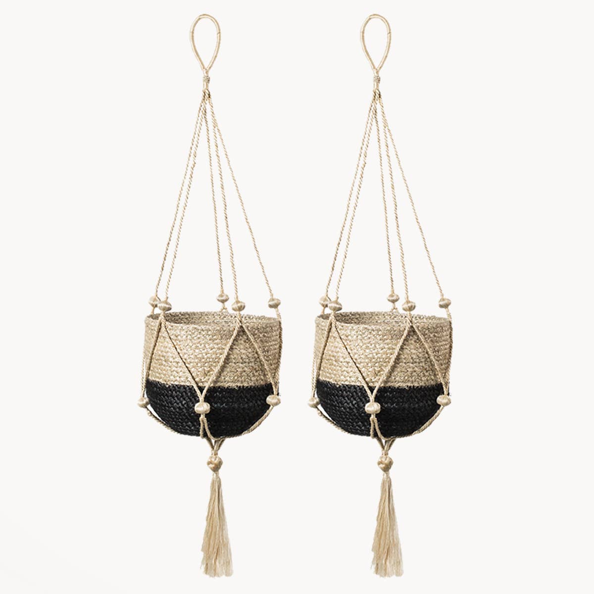 Handwoven Macrame Jute Plant Hanger