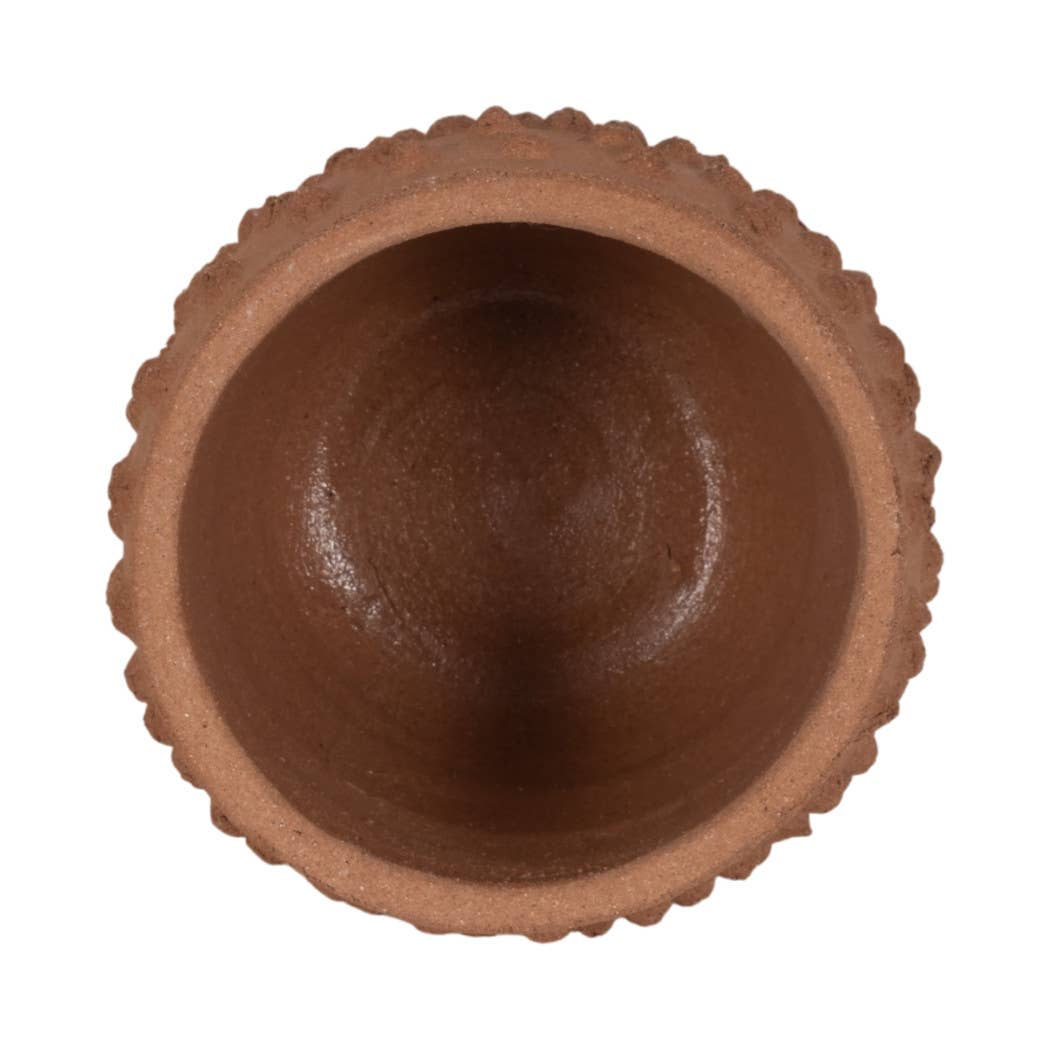 Terracotta Bubble Textured 6" Pot