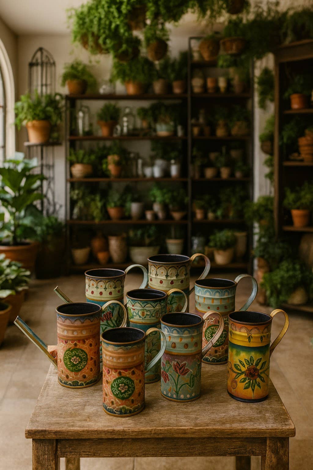 Hand Painted Watering Can