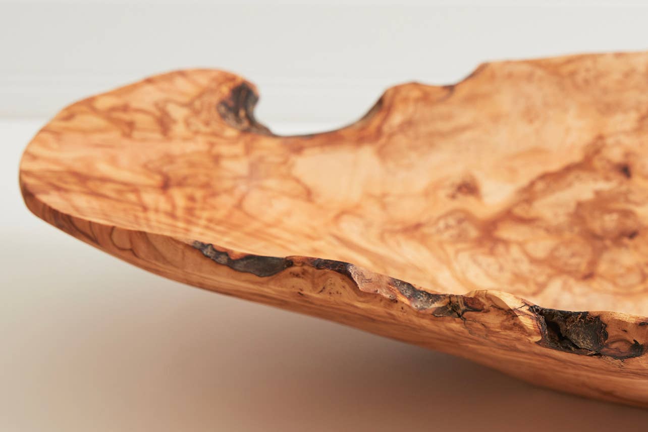 Italian Olivewood Salad Bowl