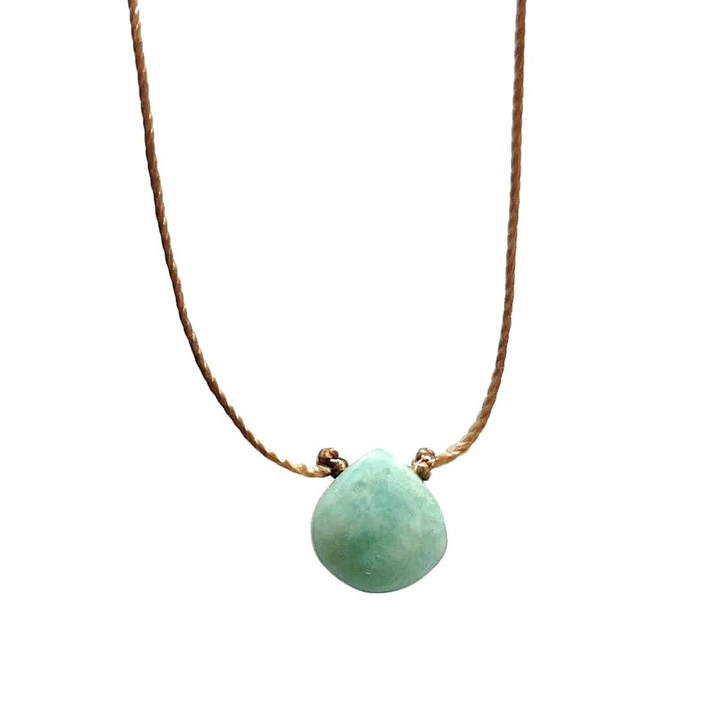 Amazonite Teardrop 16" Necklace