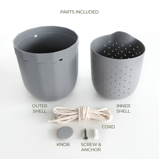 Loop Hanging Planter in Gravel