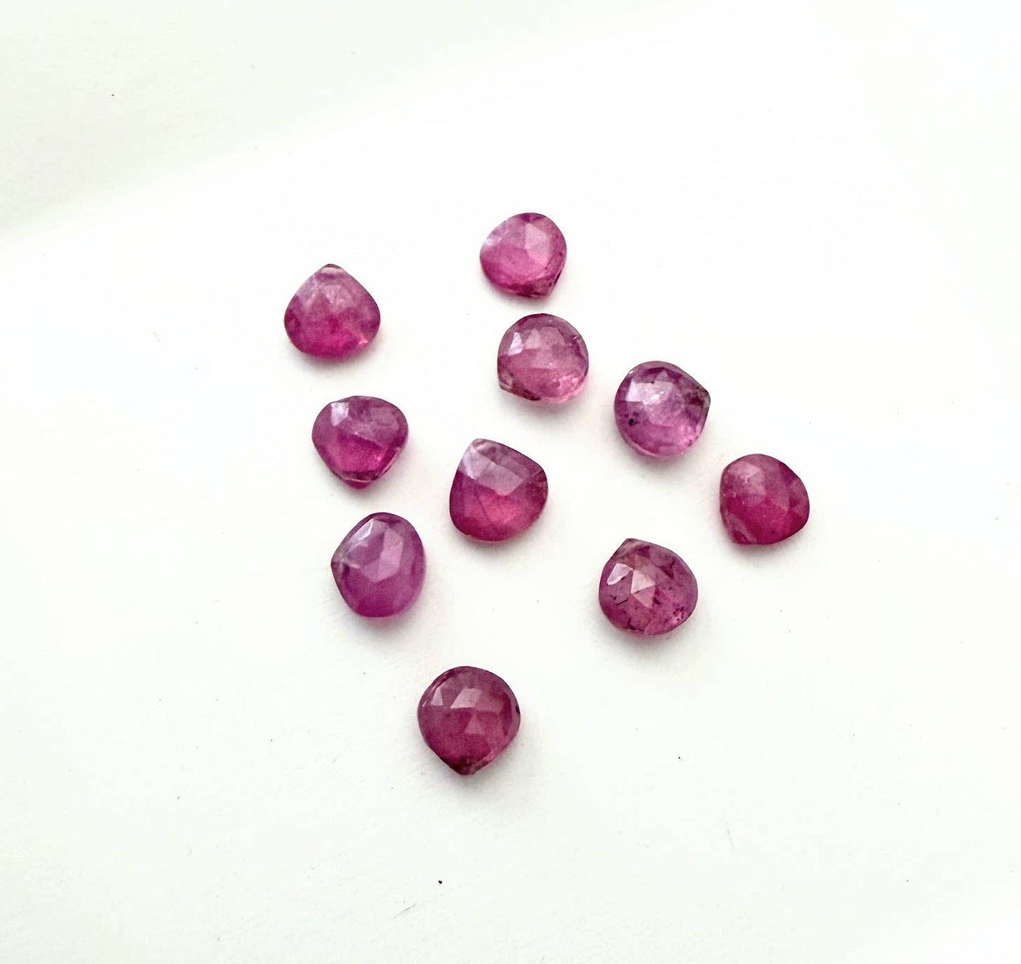 Pink Sapphire Small Teardrop Necklace
