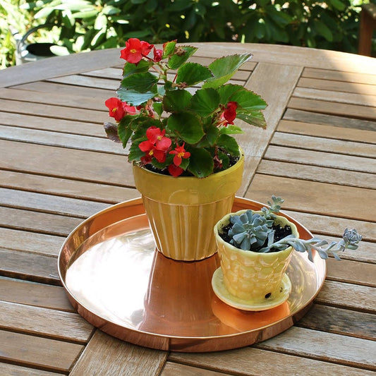 Round Copper Tray