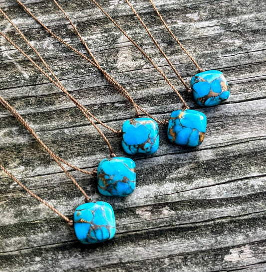 Copper Turquoise 16" Necklace