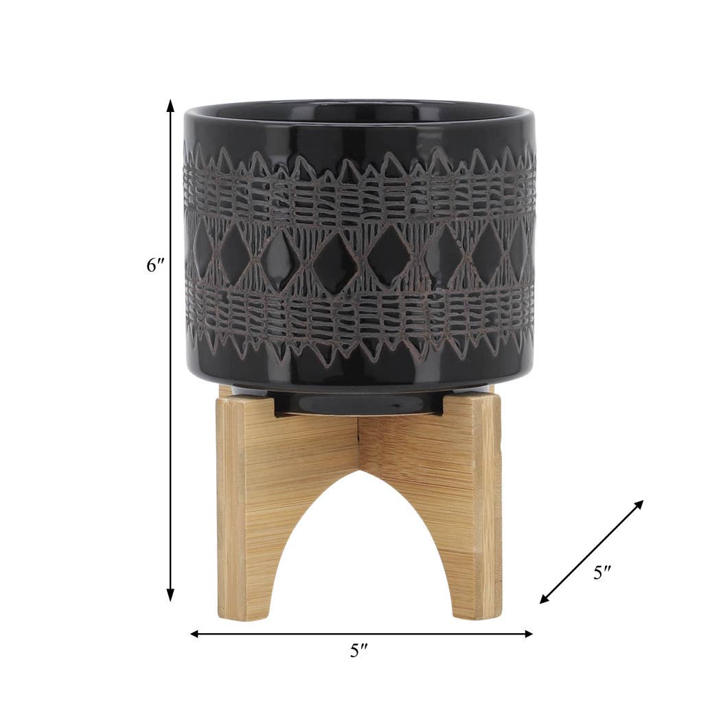 Ceramic Aztec Planter