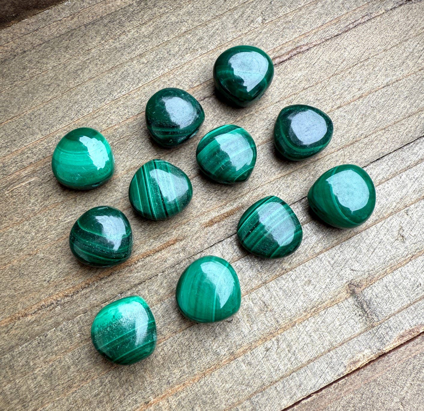 Malachite Teardrop 16" Necklace