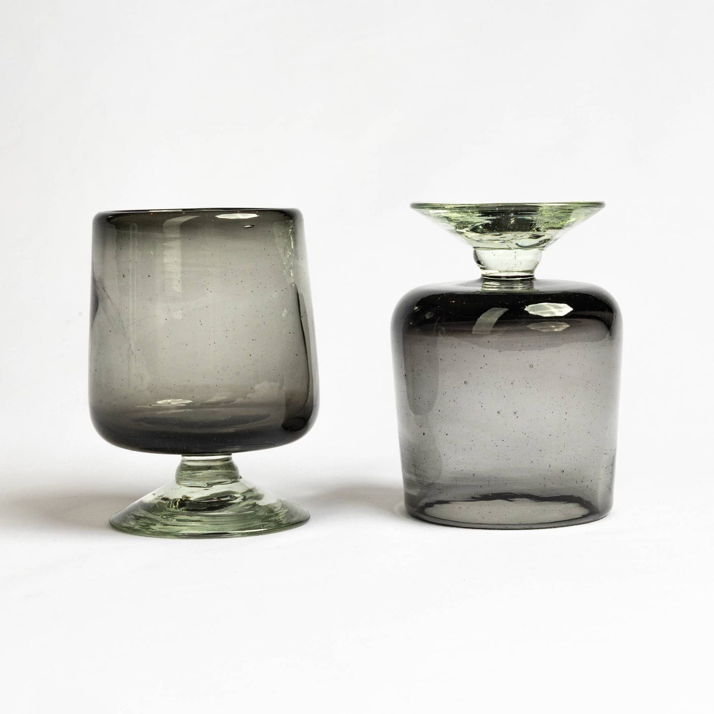 Smoke Short Stemmed Glass Set