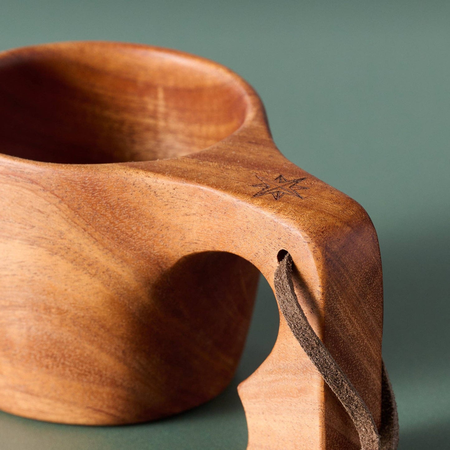 Leather & Neem Wood Kuksa Mug *