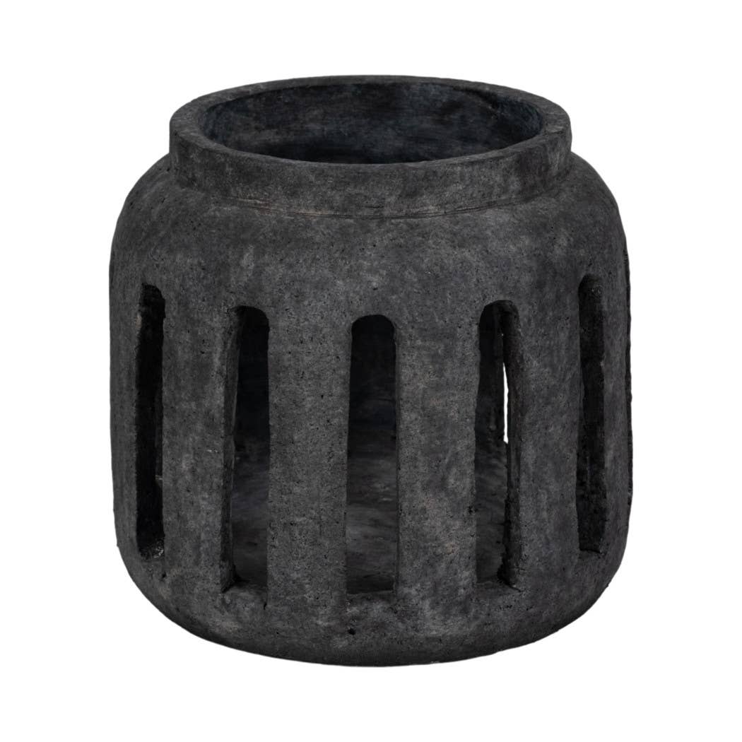 Terracotta Round Hurricane Lantern
