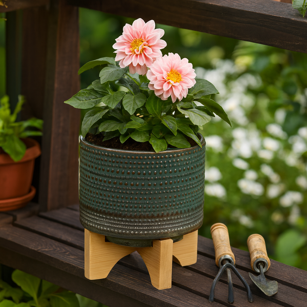 Ceramic Dotted Planter Pot