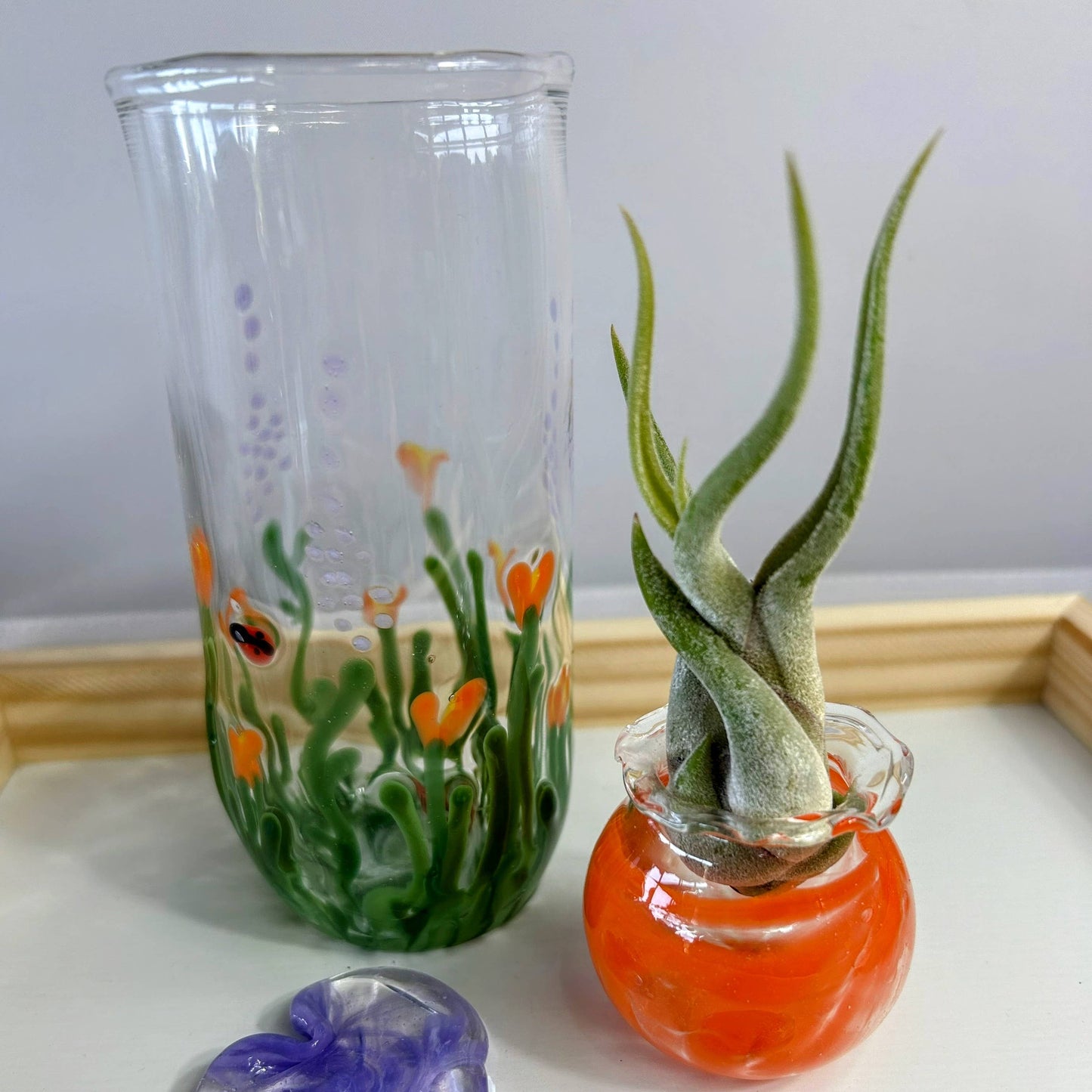 Hand Blown Glass Hearts