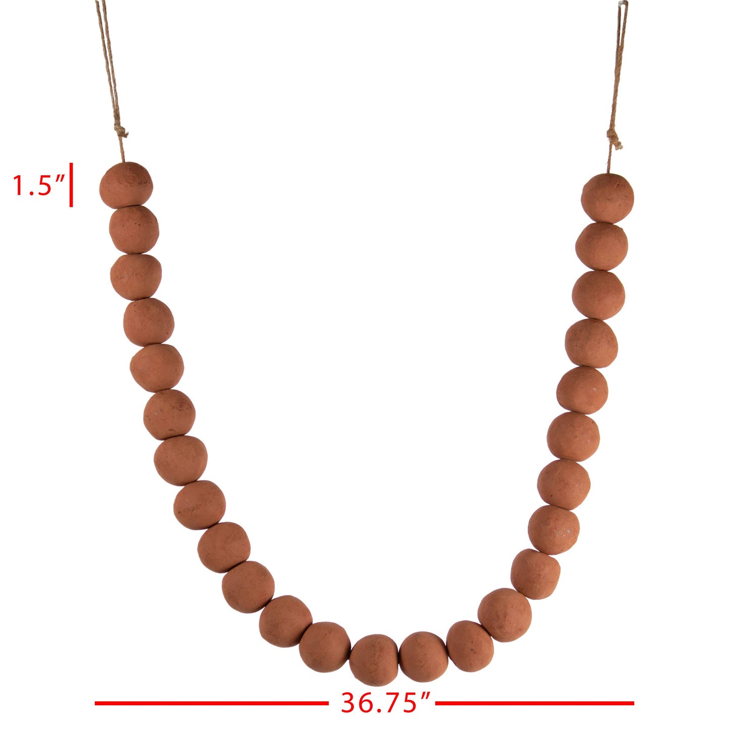 Amos Terracotta Bead Garland