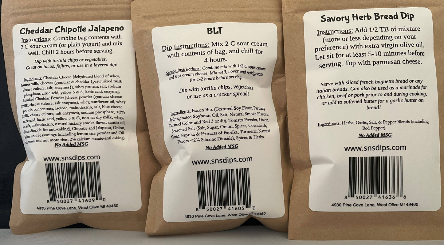 Gourmet Dip Mix