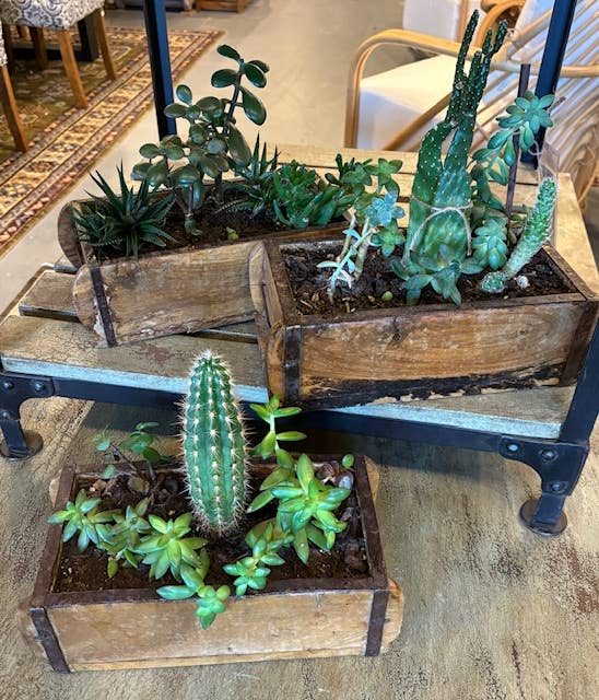 Teak Brick Mold Planter