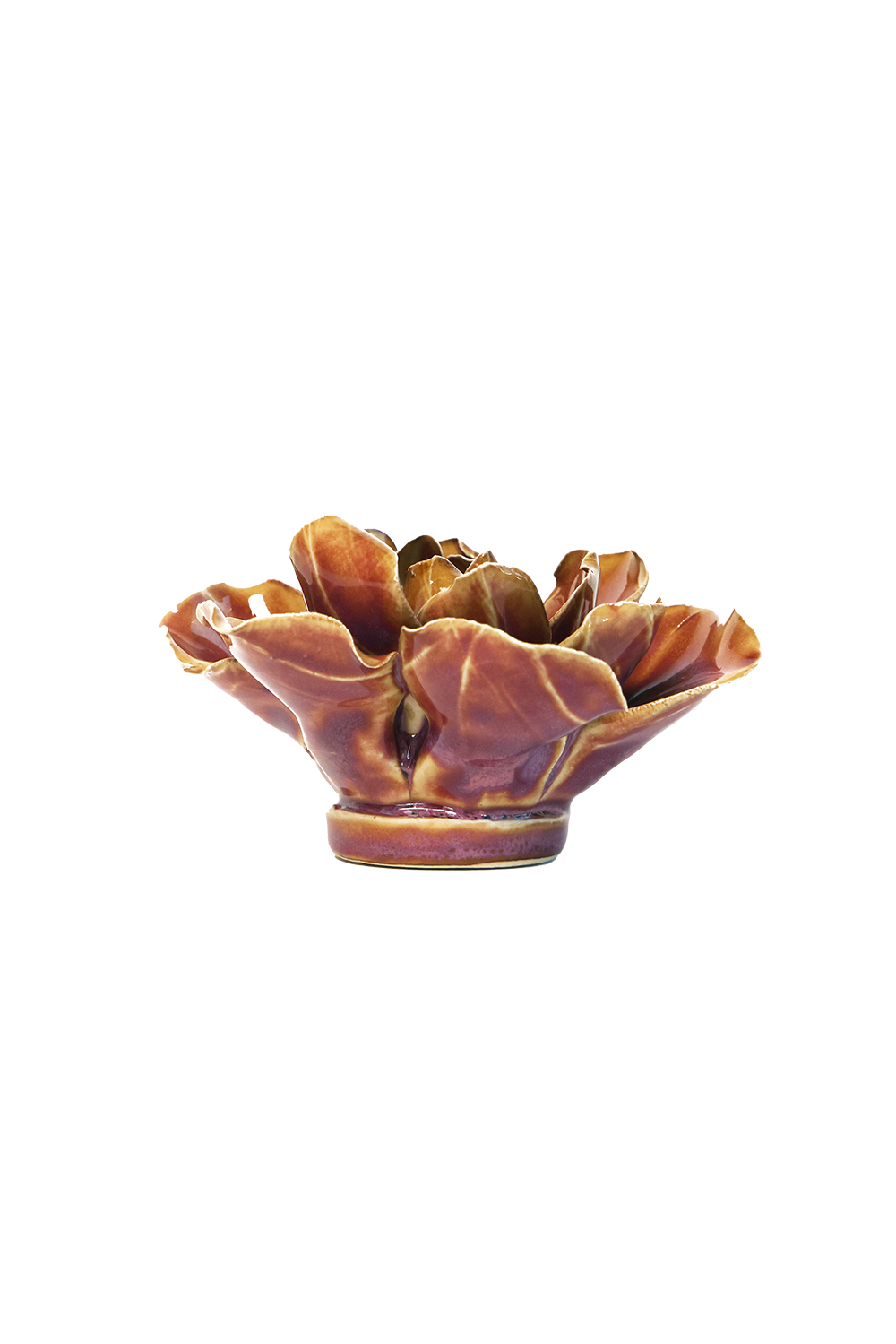 Caramel Ceramic Wall Flower