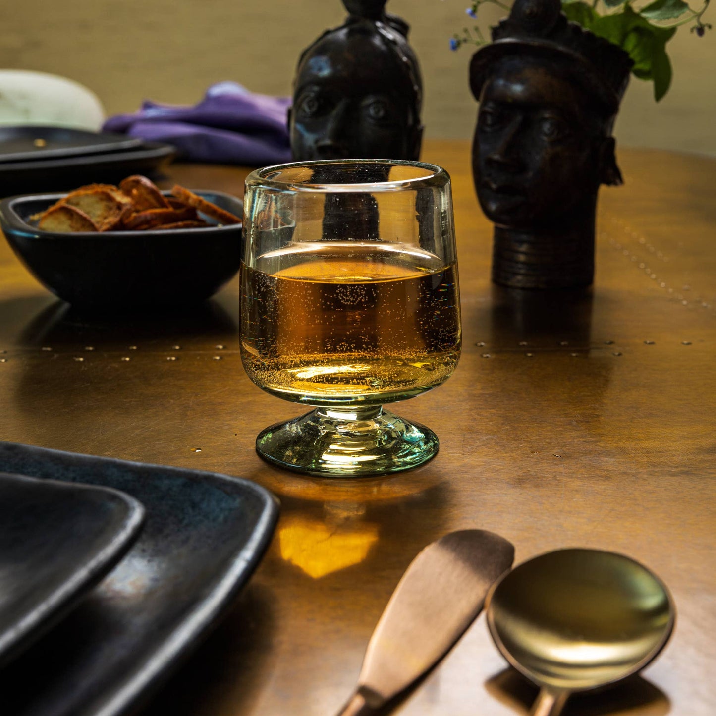 Smoke Short Stemmed Glass Set