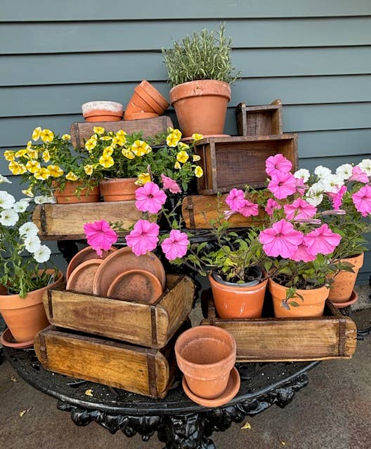 Teak Brick Mold Planter