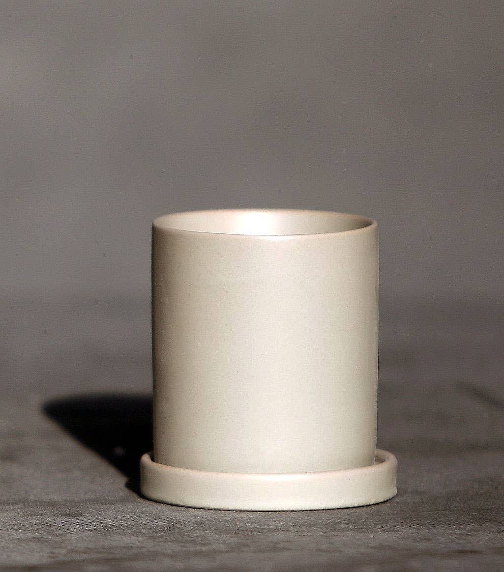 Mini Cylinder Pot & Saucer