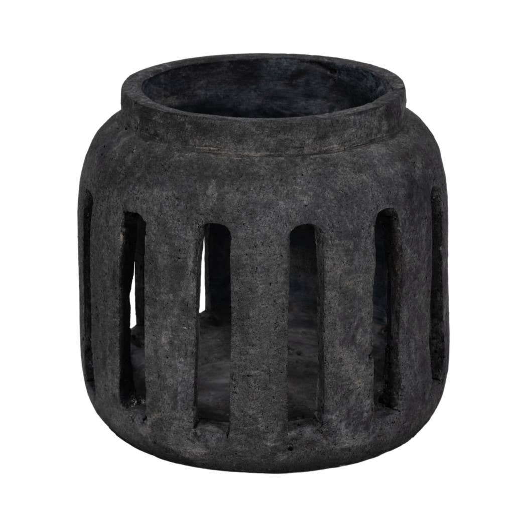 Terracotta Round Hurricane Lantern