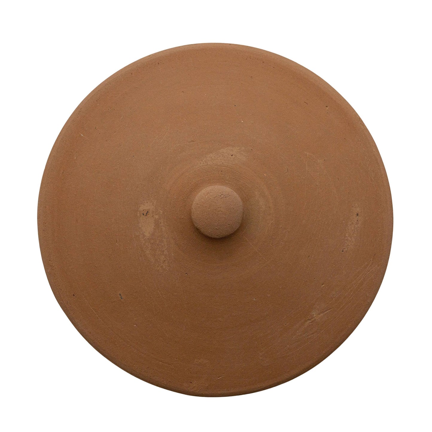 Natural Terracotta Serving Pot with Lid