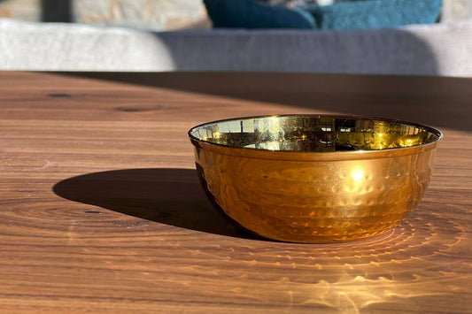 Dal Hammered Stainless Steel Bowl