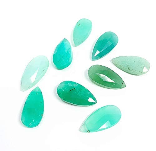 Chrysoprase Teardrop 16" Necklace