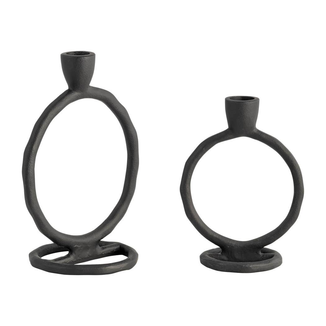 Metal Ring Taper Candle Holder