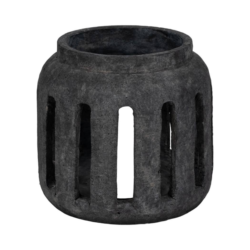 Terracotta Round Hurricane Lantern