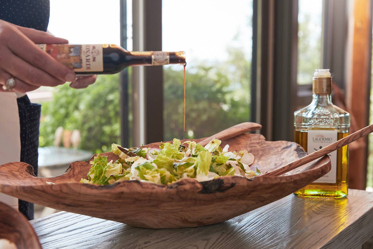 Italian Olivewood Salad Bowl