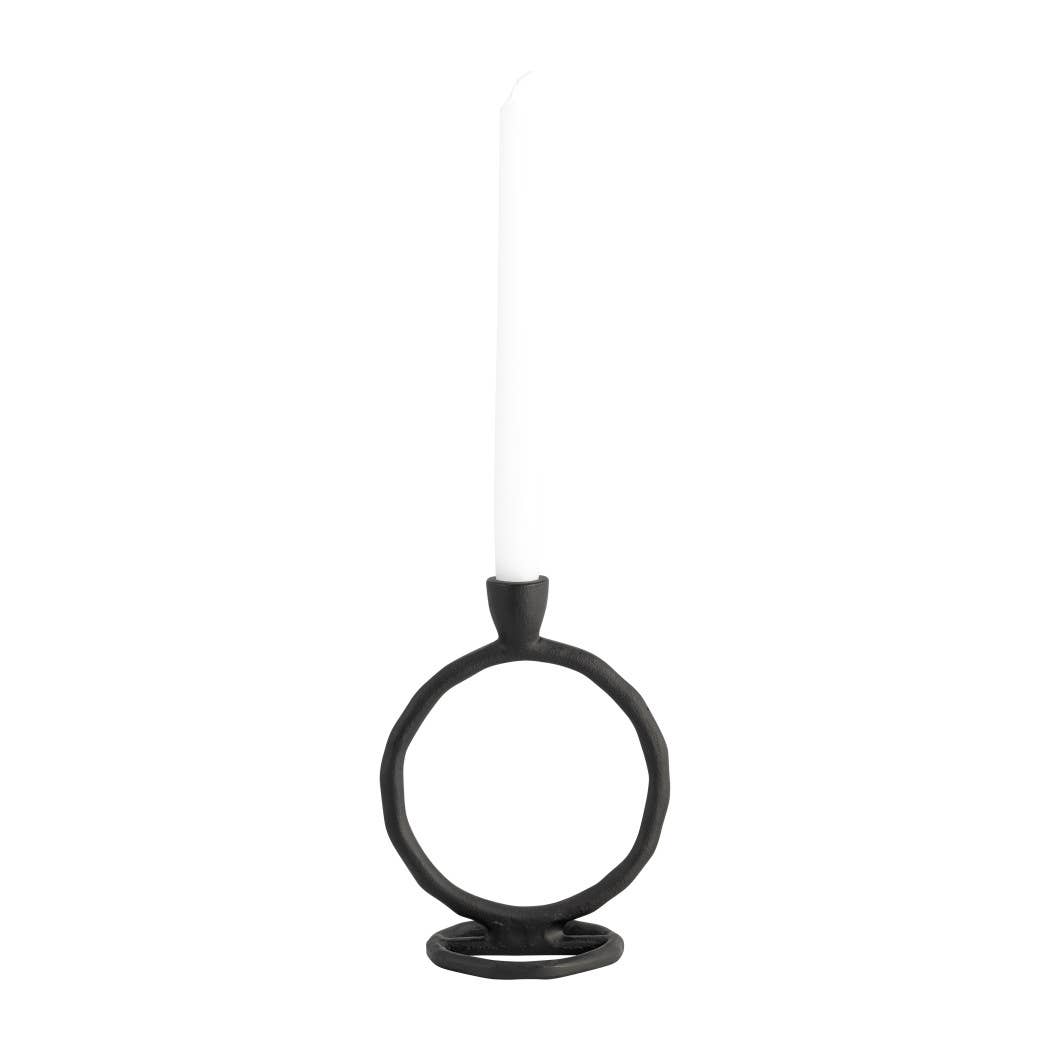 Metal Ring Taper Candle Holder