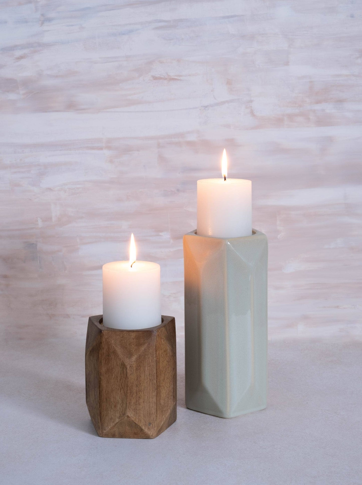 Ceramic Pillar Candle Holder