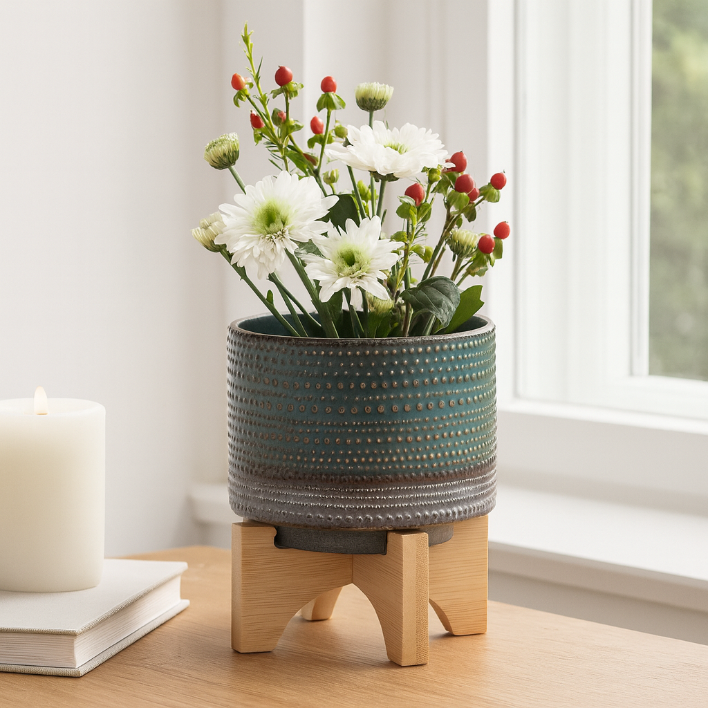 Ceramic Dotted Planter Pot