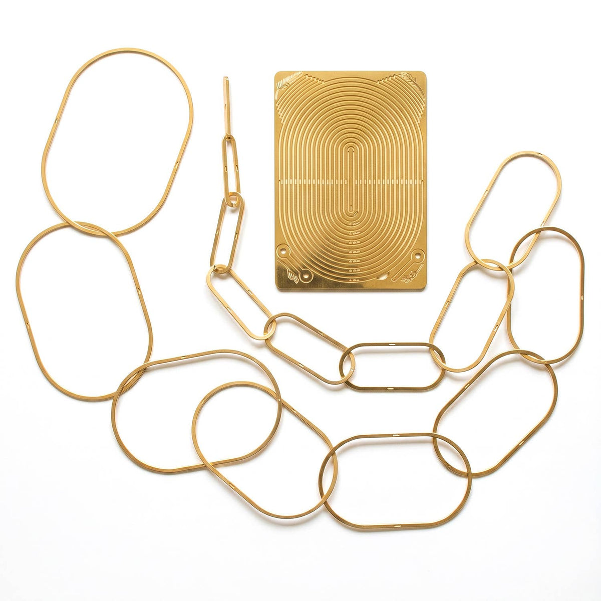 Climbing Plant Gold Brass Chain
