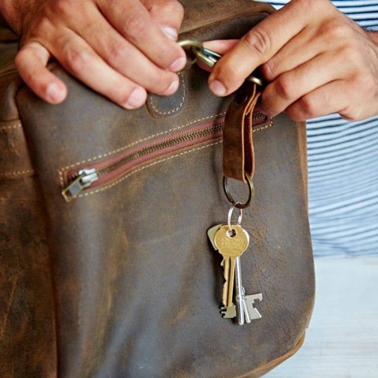 Buffalo Leather Keyring