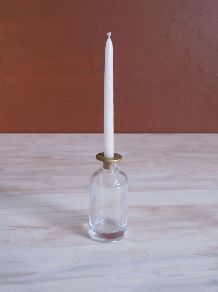 Skinny Taper Glass Candle Holder