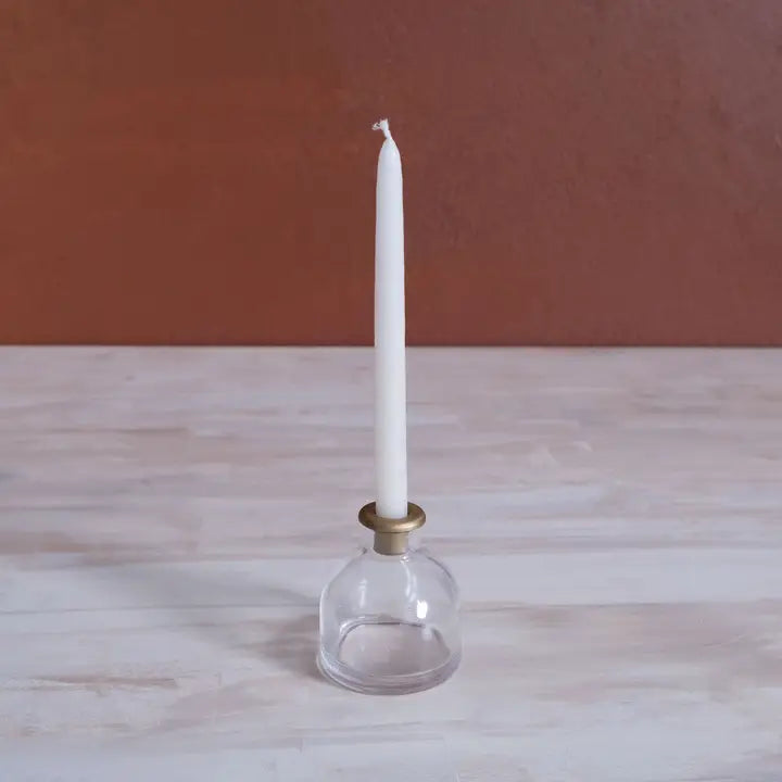 Skinny Taper Glass Candle Holder